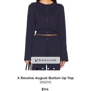 Navy Button-Up Cardigan